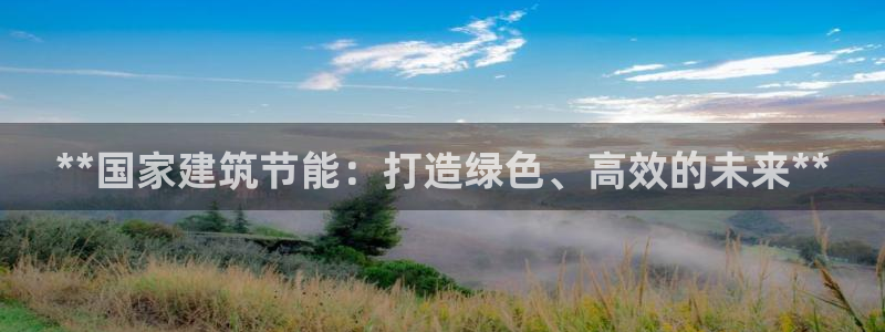 e尊国际客户端：**国家建筑节能：打造绿色、高效的未来**
