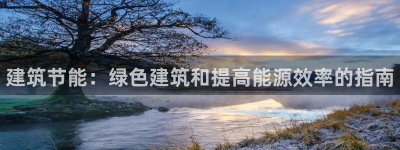 e尊国际官方网站：建筑节能：绿色建筑和提高能源效率的指南