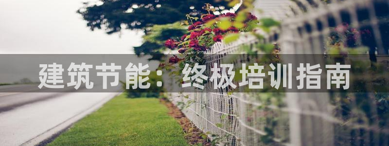 e尊国际娱乐官网地址：建筑节能：终极培训指南