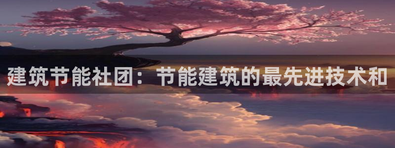 e尊国际官网·网址：建筑节能社团：节能建筑的最先进技术和