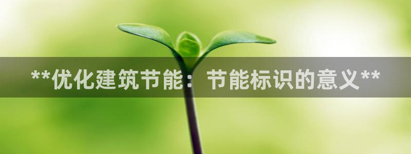 e尊国际客服：**优化建筑节能：节能标识的意义**