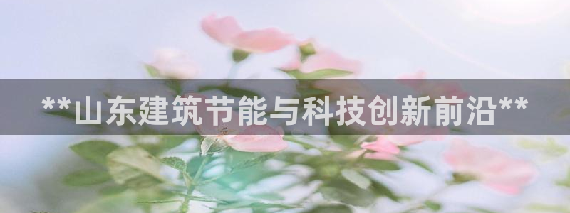 e尊国际-e尊国际官网：**山东建筑节能与科技创新前沿**