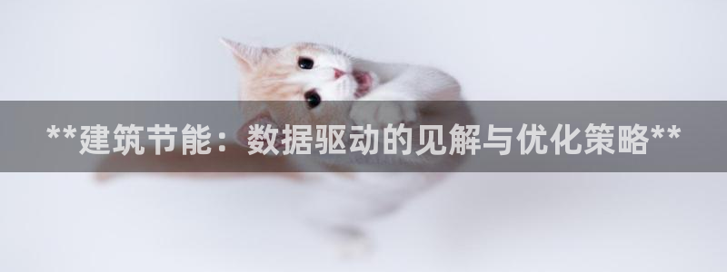 e尊国际客服：**建筑节能：数据驱动的见解与优化策略**