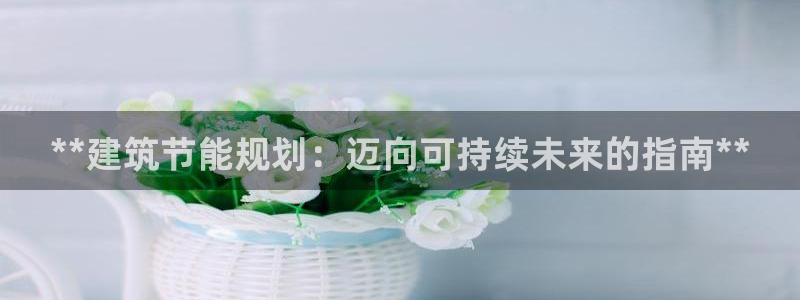 e尊国际客户端：**建筑节能规划：迈向可持续未来的指南**