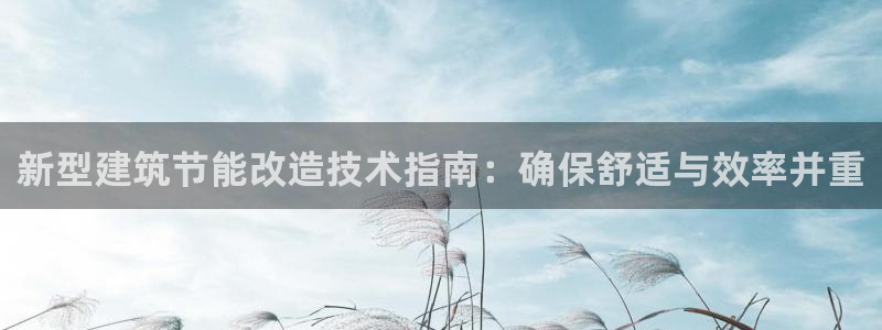 e尊官网：新型建筑节能改造技术指南：确保舒适与效率并重