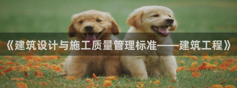 e尊国际平台：《建筑设计与施工质量管理标准——建筑工程》